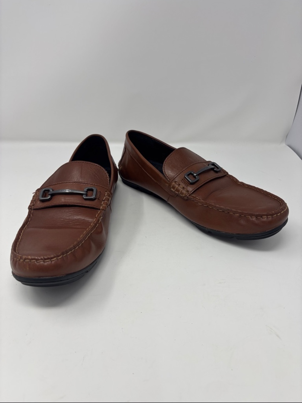 Coach |‎ 12D 12 D Men's Brown Leather Bit Loafers
